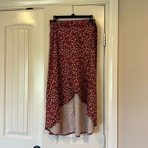 Shein Floral Skirt Small